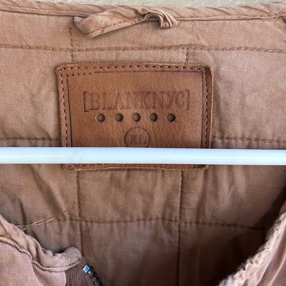 Blank nyc jacket cropped quilted milk chocolate tone. Zip front Sz XL - Picture 3 of 5